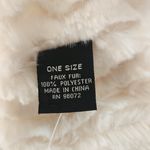 Cejon Cream Faux Fur Infinity Scarf One Size NWT Photo 3