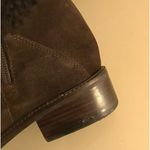 L.L.Bean women brown suede shearling knee high boots US 9 Photo 11