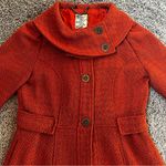 Anthropologie  Tulle long tweed coat in burnt orange Photo 12