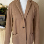 J.Crew Tan Knit Cotton Schoolboy Sweater Blazer Size Small Photo 0