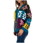 Women's Cardigan Fun Graphic Print Sweater Jacket Knit Coat Oversized Size XL Photo 5