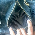 Michael Kors Black Suede Leather Medium-sized Shoulder Bag Photo 6