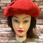 Frank Olive / Neiman Marcus vintage 1960’s 1970’s Red Beret Hat Photo 0
