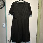 Ny Collection black and white lined dress above the knee Size Large Photo 2