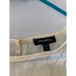 Mittoshop  Womens Sheer Y2K Festival Top Size Small Cream Flutter Sleeve Rave Photo 3