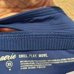 Aerie  Women’s Blue High neck Coverage Sports Bra Size XS Photo 6