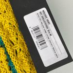 PINKO Striped Crochet Knitted Maldive Skirt In Green Medium $295 Cotton Photo 6