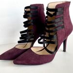 Nine West | Purple Elastic Detail Faux Suede Booties Sz 9 Photo 2
