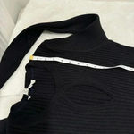 BODEN Ribbed Cut Out Dress UK 12R Black Keyhole Neck Long Sleeve Fitted NWT Size 12 Photo 10