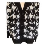 Sanctuary NWT Warms My Heart Drop Shoulder Button Classic Houndstooth Cardigan L Photo 3