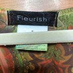 Fleurish  SIZE SMALL SURPLICE PEPLUM SHEER TOP Photo 4