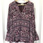 Show Me Your Mumu  Plum Paisley Perveen Pirate Bohemian Tunic Dress Sz XS NWT Photo 0