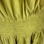 Mustard Seed  Womens One Shoulder Green Ruffled Smocked Romper Size Medium Summer Photo 4