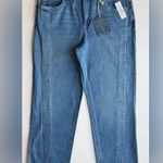 Democracy Absolution High Rise Spliced Lip Seam Straight Leg Jeans Size 14 NWT Photo 1