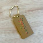 Coach  Limited Edition Bag Charm Logo Gold Chain Hawaii Stamp Large Size Photo 2