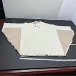 Note di Anita Italy Wool Cashmere Blend Poncho Brown Ivory One Size NEW *FLAW Tan Photo 7