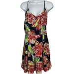 Pink Owl Bright Fit & Flare Floral Pleated Lined Racer Back Dress NWOT Large Photo 1