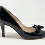 LK Bennett L.K. Bennett Darcia Classic Preppy LK Brogue Black Patent Leather Bow Heels 37 Photo 0