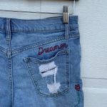 Gap Women’s Shorts Blue Denim Distressed Embroidered Cut Off Size 28 Photo 9
