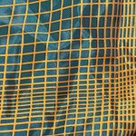 None VTG Square Scarf Mustard Gold Hunter Green Plaid 27" X 27" Unbranded Photo 2