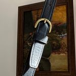 Coach Black Leather Shoulder Bag with Gold Accents Photo 5