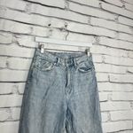 H&M  High Waist Loose Straight Jeans Women’s 6 Light Wash Distressed Y2K Hobocore Photo 2
