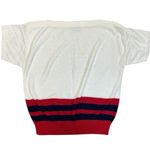 Keneth Too Vintage White Sweater with Red and Blue Stripes Size undefined Photo 0