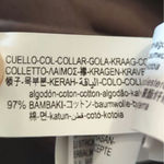 ZARA  Brown & Cream Polo Shirt Women's Small Oversized Cotton Contrast Collar Photo 4