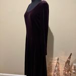 David Warren New York Long Sleeve Velvet Dress in Rich Purple size 8 Photo 1