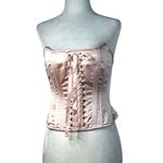 Love Shack Fancy  Lucarelli Top in Pink Pearl 2 New Womens Corset Strapless Photo 4