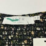 ASTR  the Label Victoria Long Sleeve Mini Dress Black Blush Ditsy Size Medium NEW Photo 3