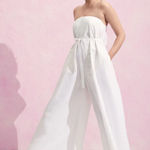 Calypso St. Barth  Holly Wide Leg Jumpsuit in White XXL Photo 0