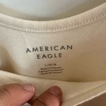 American Eagle NWT  cream short sleeve bodysuit size large Photo 3