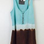 Element Brown & Blue Tie Die Ombre Tank! Photo 0