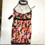 Forever 21 Floral Bodycon Dress Halter Top Scuba ‎ M Photo 4