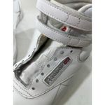 Reebok VTG  Freestyle Hi White Leather High Top Sneaker Women SZ 8 Athletic Shoe Photo 5