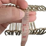 Gold Tone Super Wide Open Wire Coil Cuff Bracelet Photo 9