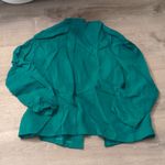 Chico's  largo teal open motor jacket soft texture size 3 Photo 5