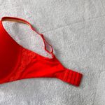 Victoria's Secret Body By Victoria Red Lace Trim Plunge Bra 36DDD Photo 9