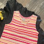 Chico's Chico’s Wavy Striped Sweater Tank Top Size 1 Photo 3