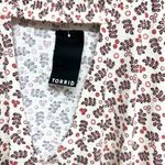 Torrid  Textured Jersey Choker Neck Smocked Bottom Top NWT 5X Photo 1