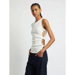 Christopher Esber Open Twist Side Tee in White 2 New Womens Top Blouse Photo 14