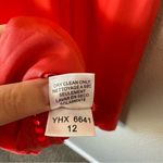 BCBGMAXAZRIA  Peach Orange 100% Silk Midi Slip Dress Size 12 Photo 7