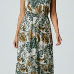 Cupshe Resort Dress Tropical Leaf Maxi One Shoulder Women Sz XS NWT Beach Cruise Photo 0