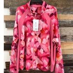 Athleta  NWT Run With It Printed Jacket Painted Energy Coral Pink Zip plus sz 3X Photo 1
