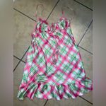 Victoria's Secret Victoria’s Secret angels plaid satin bow slip  spring y2k classic ruffle boho Photo 0