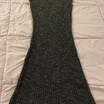 Max Studio Cap Sleeves Cowl Neck Ribbed Brown Midi Sweater Dress, size XS Photo 3