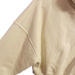 AGOLDE  Balloon Sleeve Ribbed Turtleneck‎ Sweatshirt Size S Off White 100% Cotton Photo 3