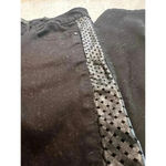 Kim kardashian “Kim” curvy skinny jeans size 12 faux leather detail Black Photo 4