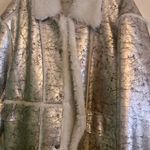 Urban Outfitters Leigh Oversized Faux Suede Sherpa Jacket Size M Photo 9